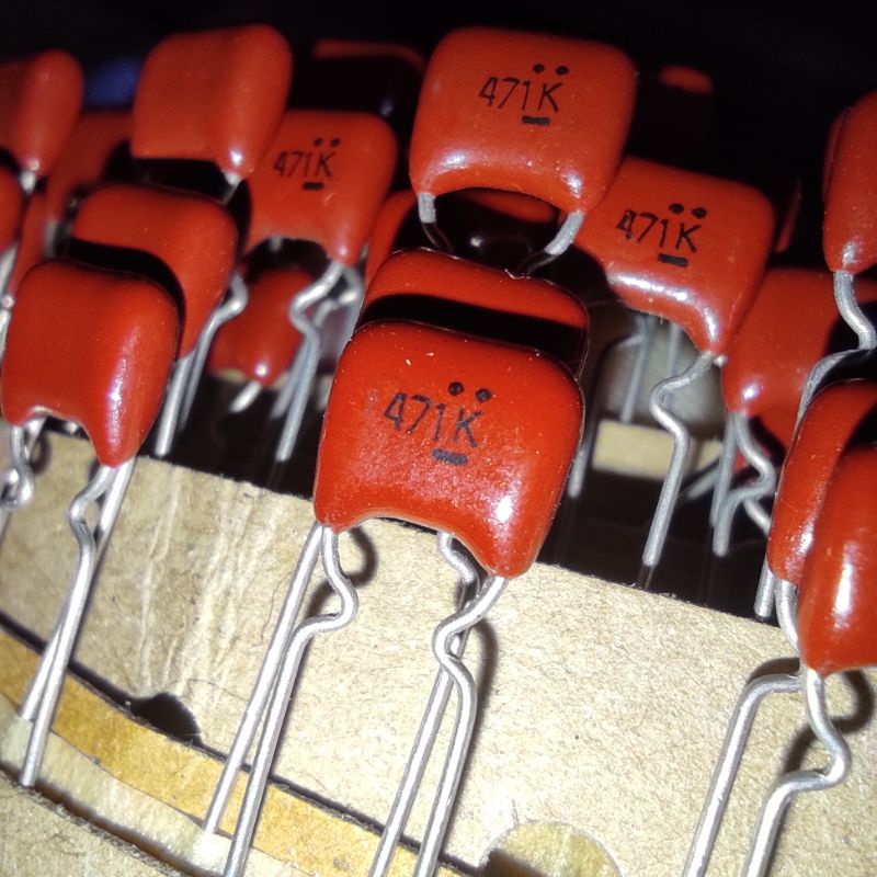 Kapasitor 470pf Panasonic ECQ JAPAN Original Milar 471K 471J 471 470 pf p mylar capacitor capasitor 