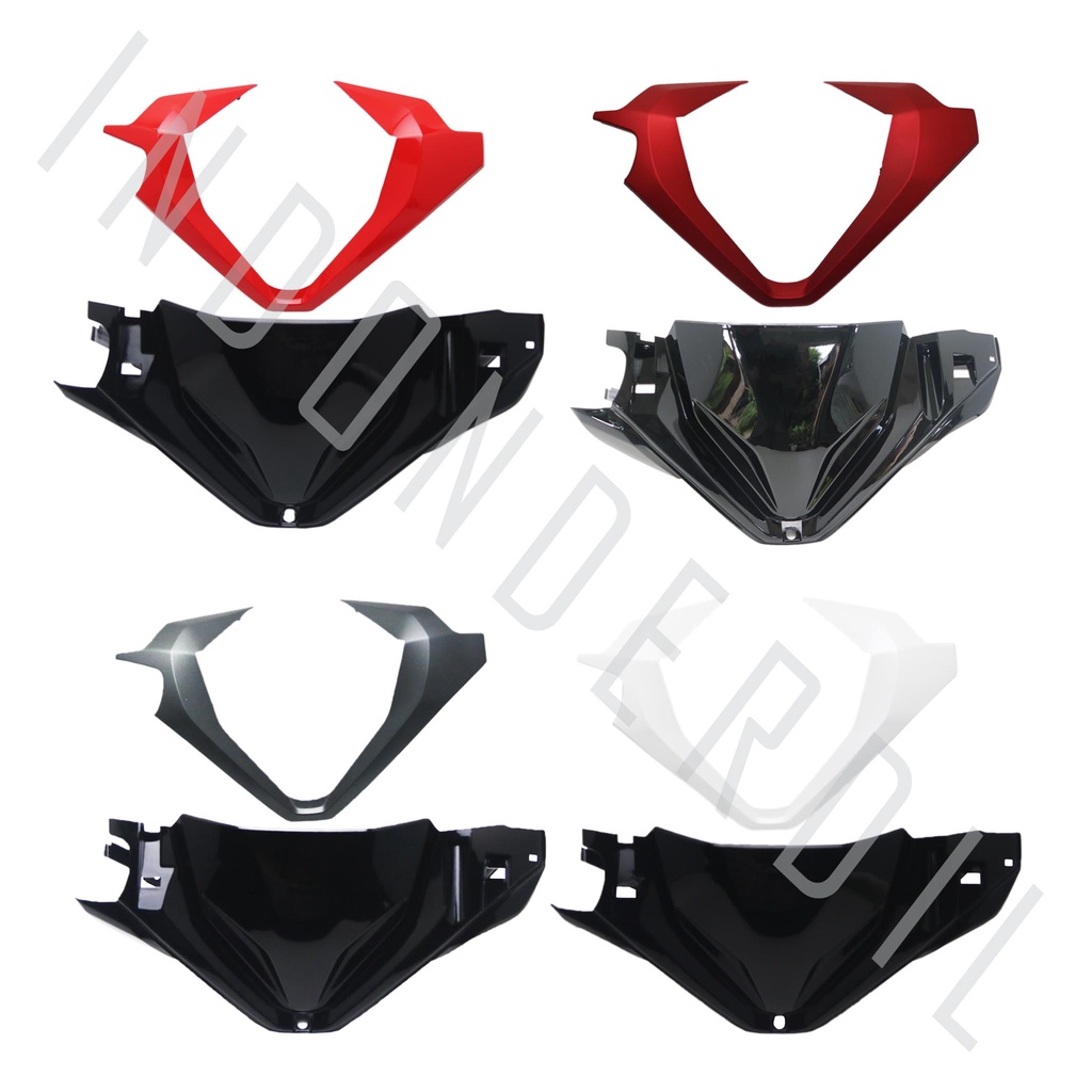 Cover-Penutup-Tutup Body-Bodi Batok Depan Atas Handle Dengan Aksesoris Merk Win Vario New eSP LED 125-150 2018-2019-2020-2021 Hitam Doff-Putih-Merah