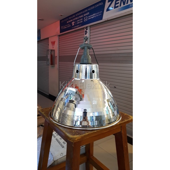 Hang Kap Lampu Gantung Industri Kilap Diameter 30 Cm + Fitting E27 Murah