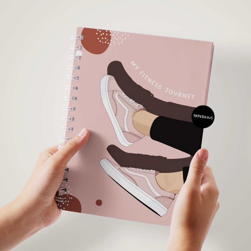 

FITNESS JOURNAL / WORKOUT PLANNER / WEIGHT LOSS TRACKER - PINK SHOES