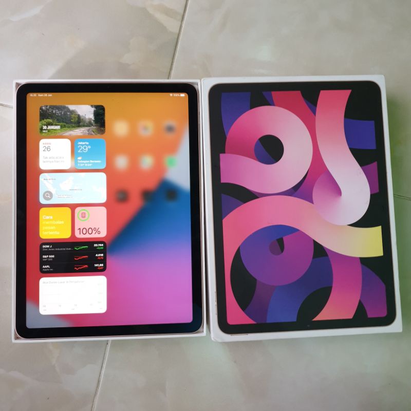 IPAD AIR 4 64GB WIFI FULSET MULUS TERAWAT