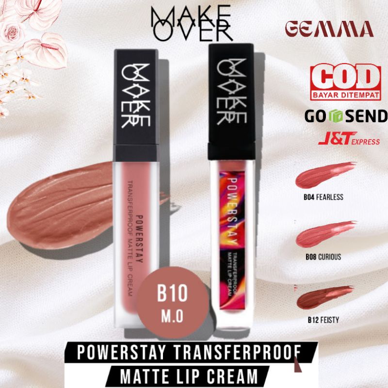 (GOSEND/COD) MAKE OVER POWERSTAY TRANSFERPROOF MATTE LIP CREAM - LIMITED EDITION EUPHORIA