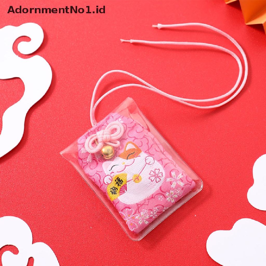 [AdornmentNo1] Liontin Hadiah Anak Omamori Rejeki Sukses God of Wealth Maneki Neko Acdemic Kid [ID]