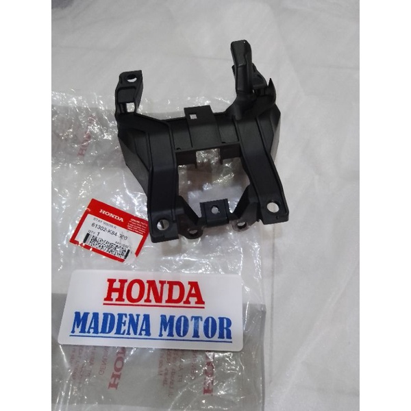 Dudukan Stay Visor atau batok lampu depan R Hitam CRF 150L ORI AHM 61302K84900