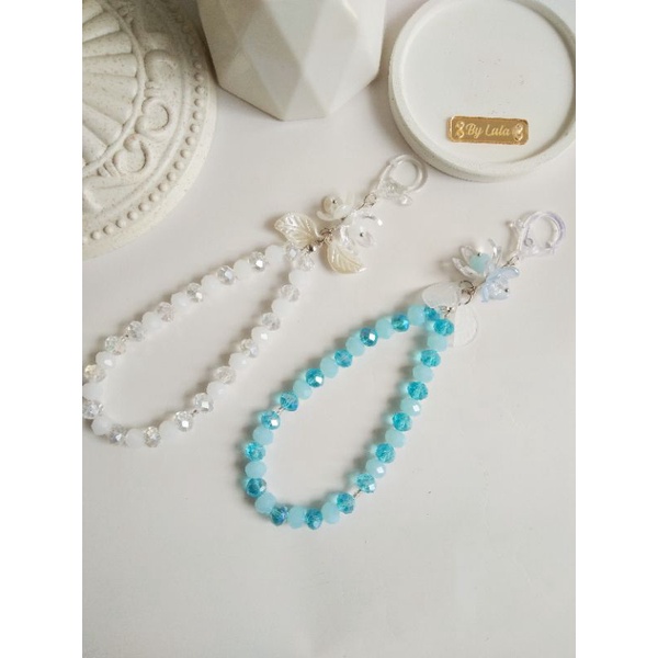 Tasbih 2in1 kristal 33 butir / Keychain tasbih