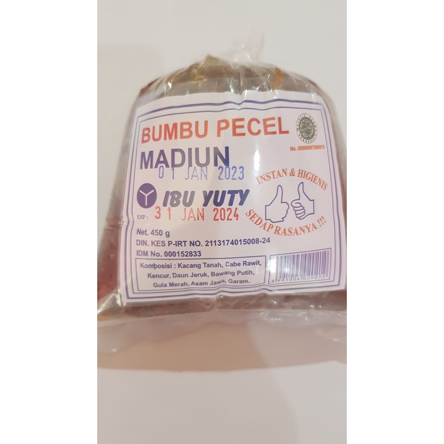

BUMBU PECEL MADIUN IBU YUTY 450GR