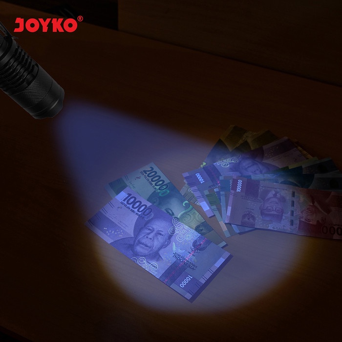 UV LED Flashlight Senter Uang LED Ultraviolet Joyko FL-90UV