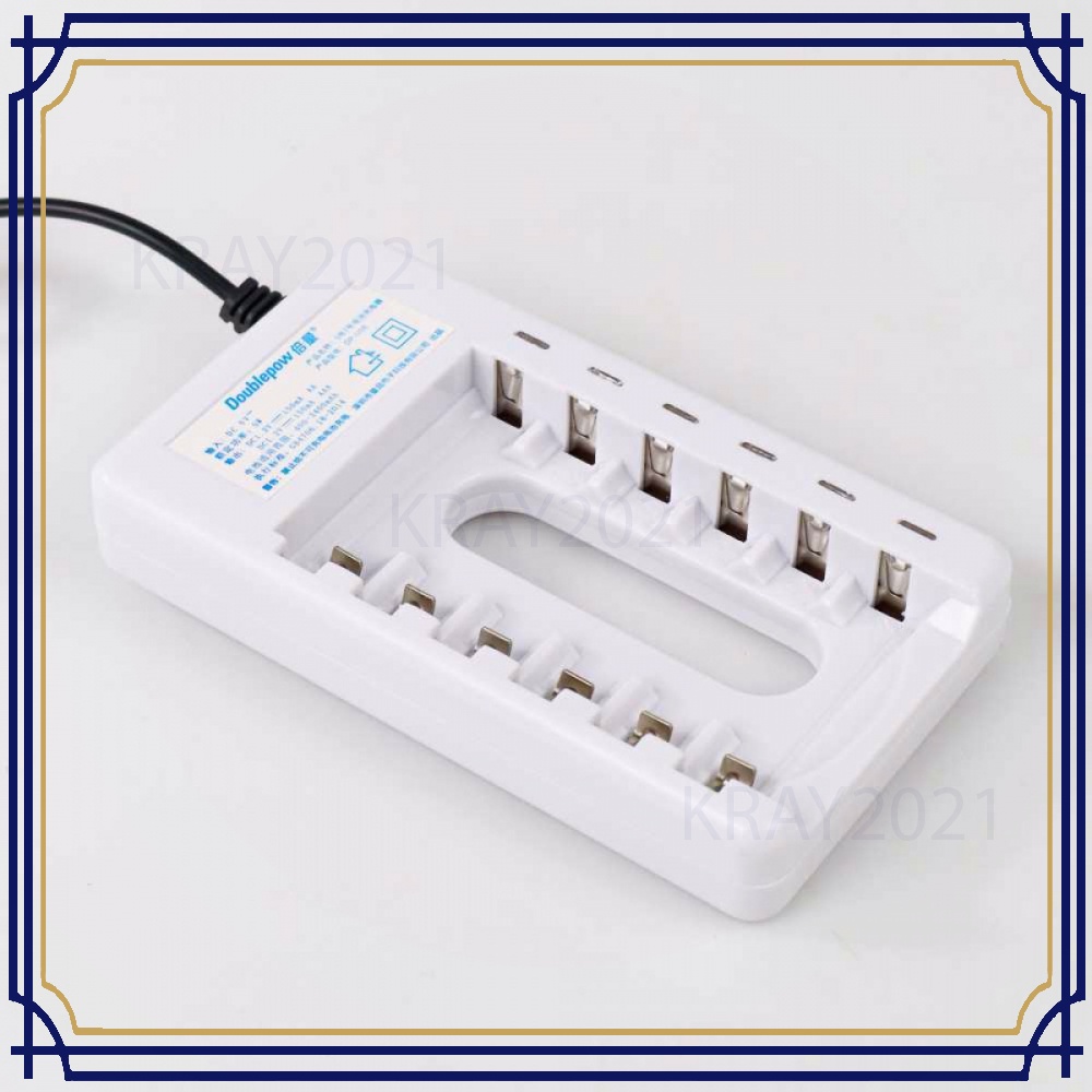 Charger Baterai 6 slot for AA AAA Ni-MH Ni-CD - BT453