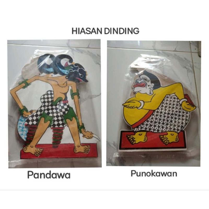 Mainan edukasi anak_hiasan dinding Punokawan dan pandawa