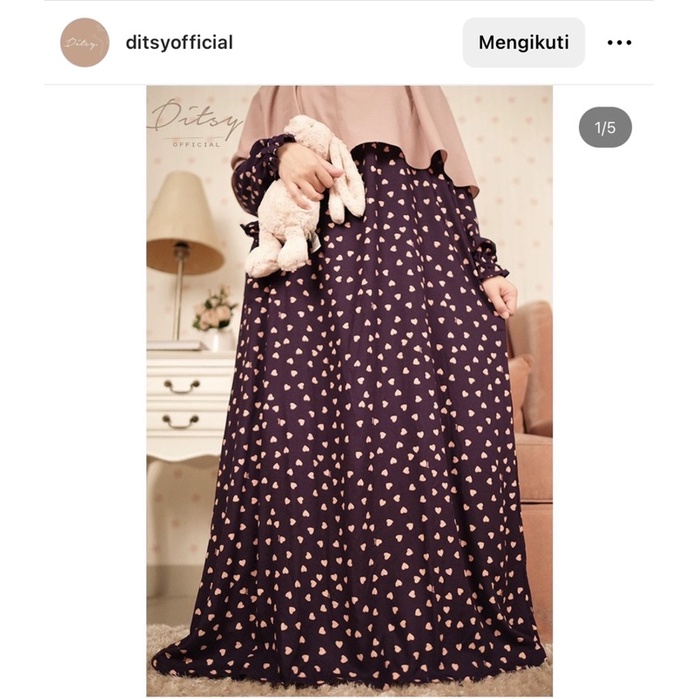 Heart Darkblue NG - Ditsy