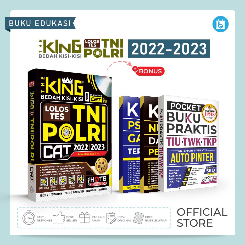BUKU TNI POLRI 2022-2023 THE KING BEDAH KISI-KISI LOLOS TES TNI POLRI 2022-2023