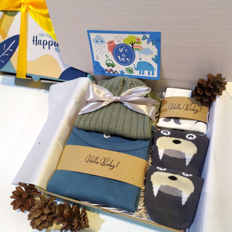 Hampers bayi/Kado bayi/Baby gift set/Jumper baby boy blue series