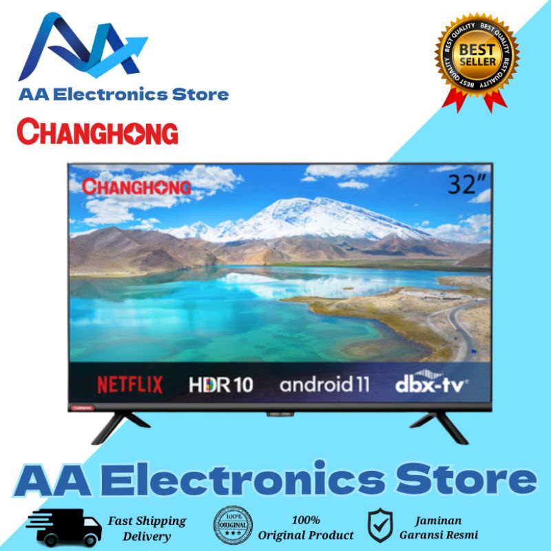CHANGHONG L32G7N LED TV 32 INCH SMART ANDROID TV 11 DIGITAL TV