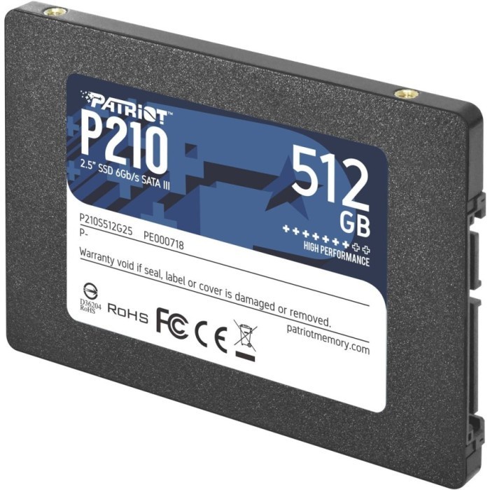 Patriot P210 2.5&quot; 512GB SATA III 7mm Internal SSD - P210S512G25 - SSD