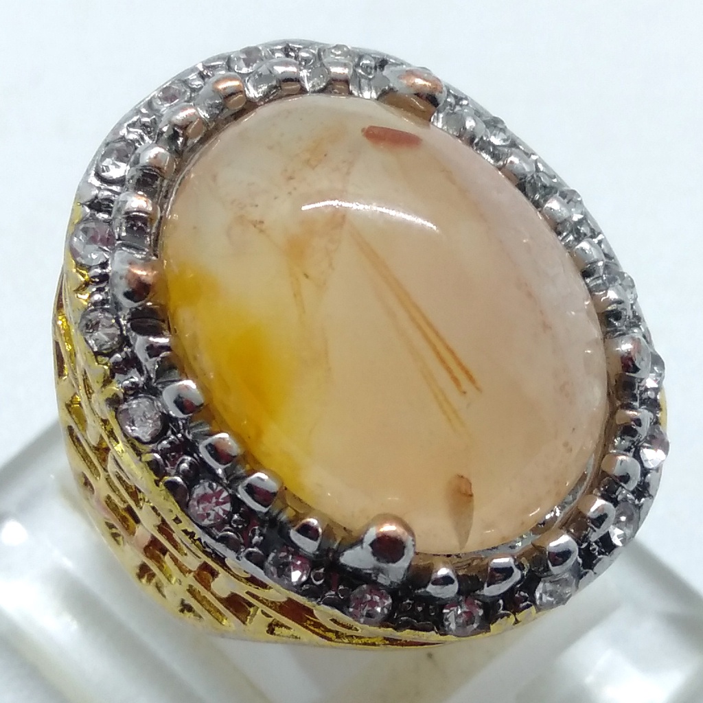 Cincin Batu Akik Manyar Jambul Emas Kode 1867