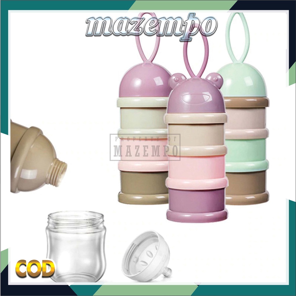 TEMPAT SUSU BUBUK DISPENSER KONTAINER 4 SUSUN SUSU BAYI / CONTAINER SUSU TRAVELING BABY