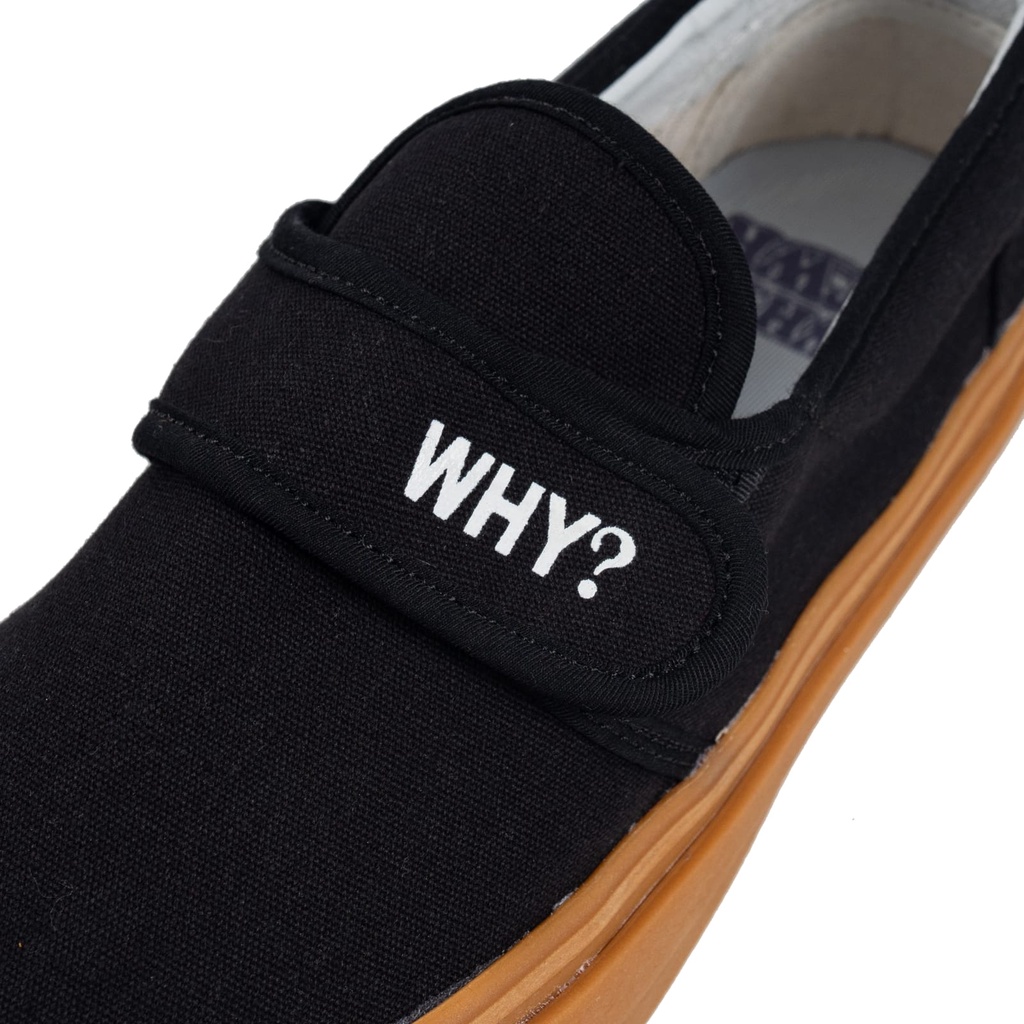 Sepatu Why Footwear - Slip On Ganciet Black Gum