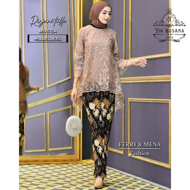 Set Kebaya Wisuda Hijab Kebaya Modern Stelan Rinjani Tulle Baju Wisuda Model Kebaya Terbaru