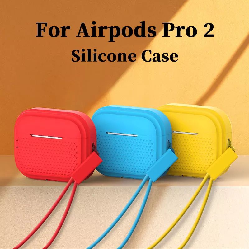 Silicone Case AirPods Pro Gen 2 (With Lanyard)