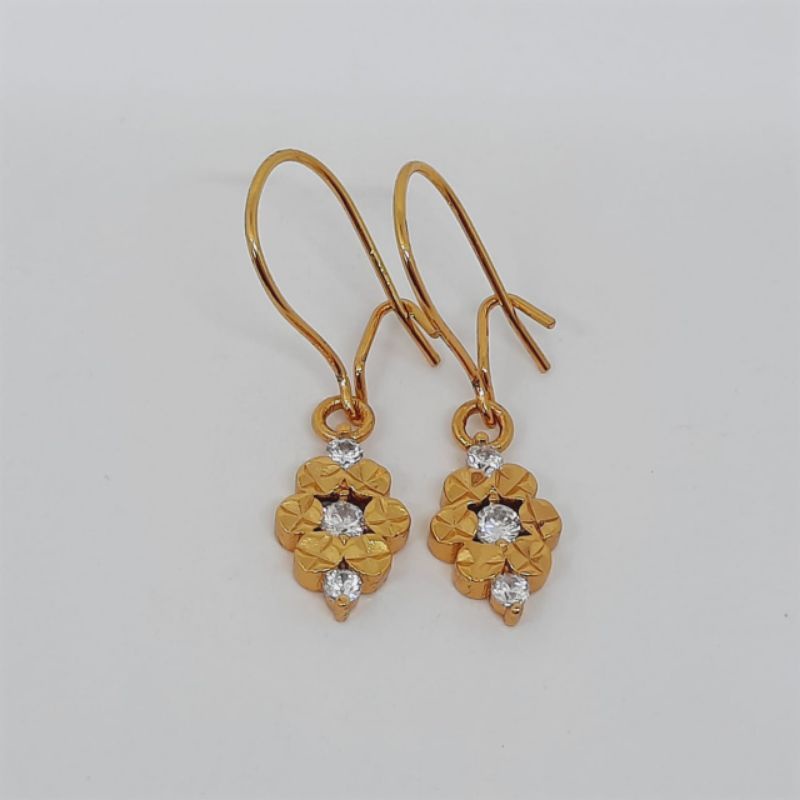 Anting Desi | Anting Hook | Anting Wanita | Perhiasan| Lapis Emas