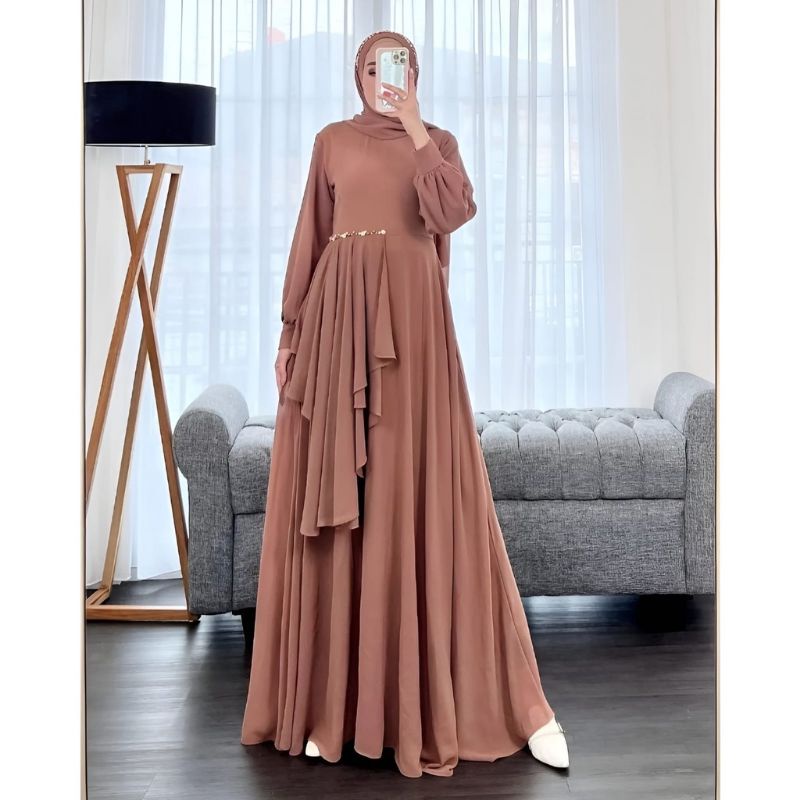 Zoya Dress Maxy Gamis Muslim Ceruty Babydoll