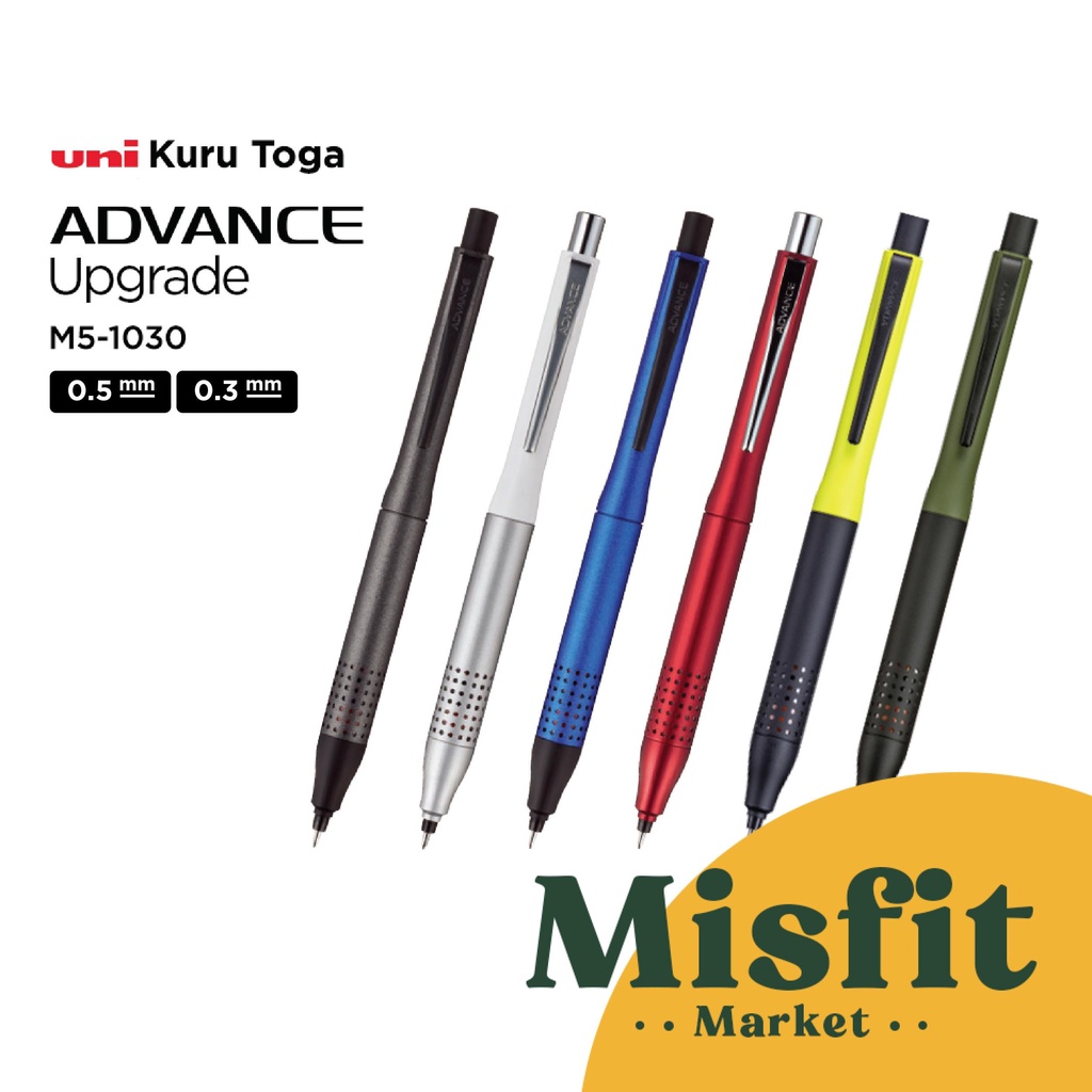 

UNI Kuru Toga Advance Upgrade Model Mechanical Pencil 0.3 mm 0.5 mm kurutoga pensil mekanik 0.3 mm 0.5 mm