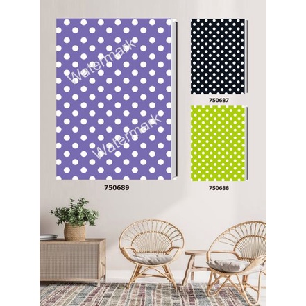 

Buku Tulis / Notebook / B5 / Hardcover / Polkadot Ungu / KAM