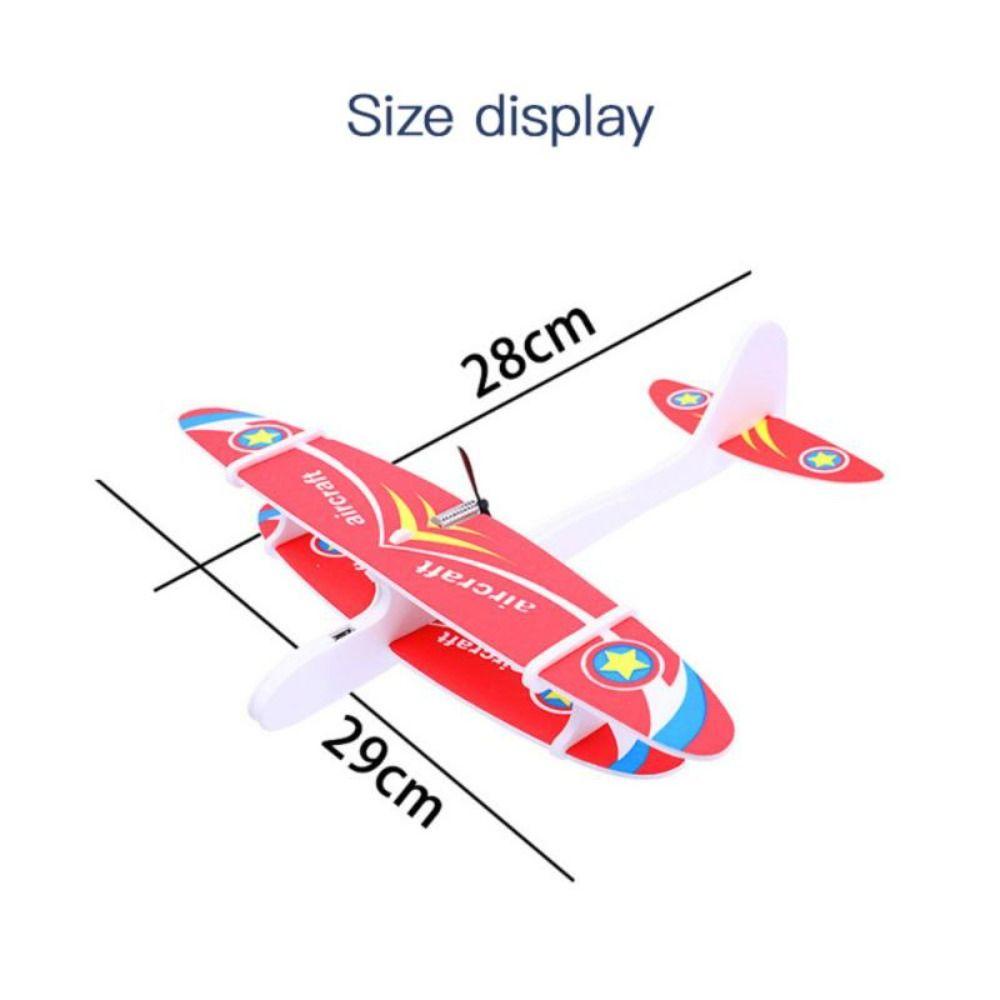 SKJK   EVA Foam Pesawat Mainan Hadiah Ulang Tahun Permainan Luar Ruangan Pesawat Permainan Model Pesawat Mainan DIY Terbang Glider Peluncuran Lalat Glider Lempar Tangan Flight Glider