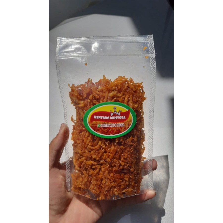 

Kentang mustofa kemasan 100 gr Rasa pedas manis, fress, crispy MURAH