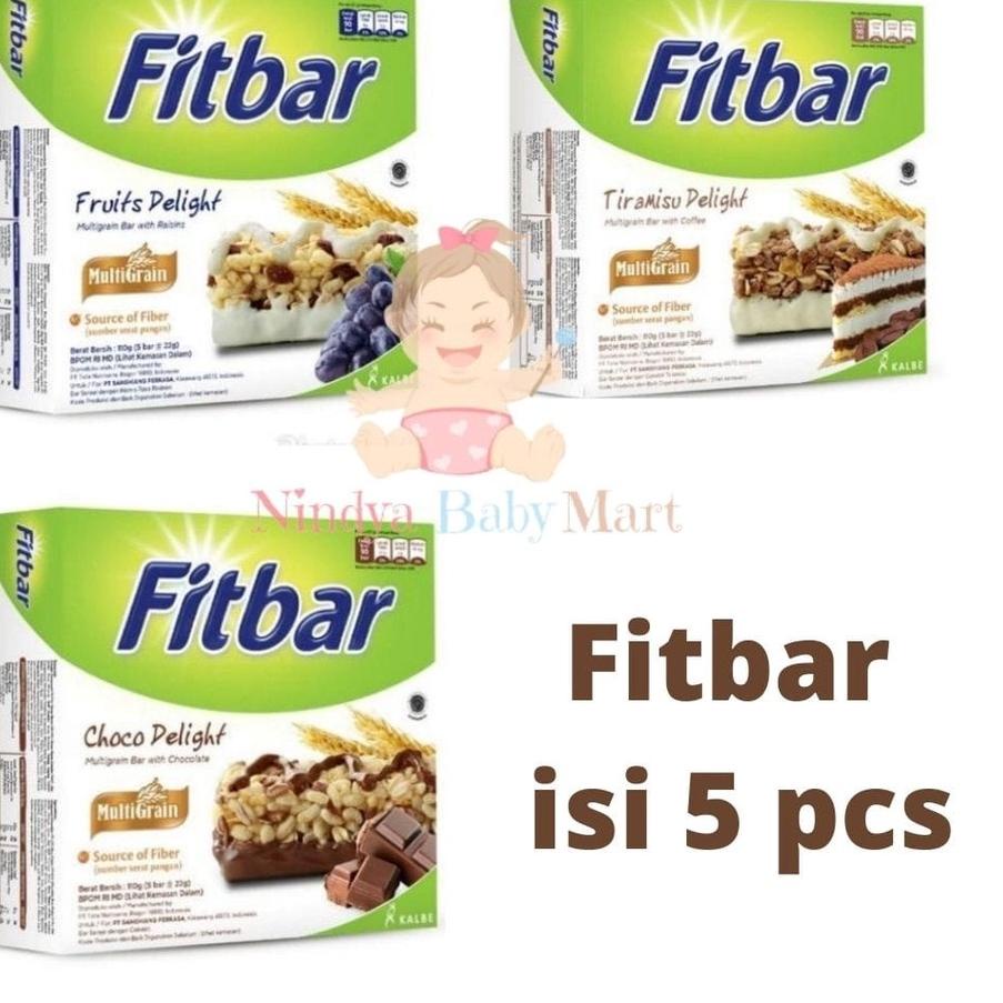 

RVN258 Fitbar Cemilan Multigrain Instan 5x22 gram / Nindya Baby Mart |