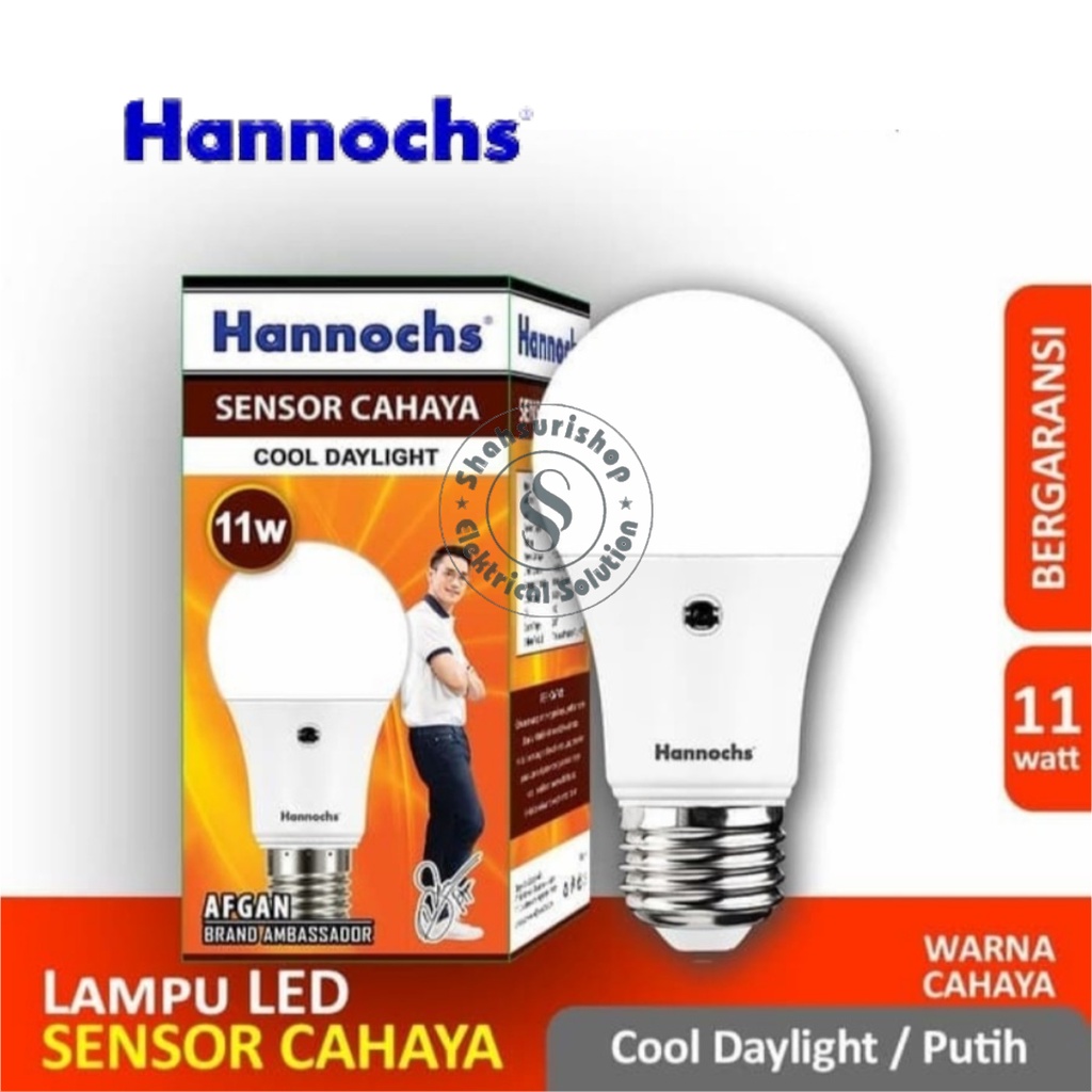 HANNOCHS LIGHT SENSOR 11WATT 11W HANNOCHS SENSOR CAHAYA LED PHOTO CELL