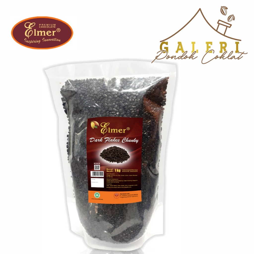 

ELMER FLAKE CHUNKY DARK 1 kg (pouch Kemasan Asli Pabrik)