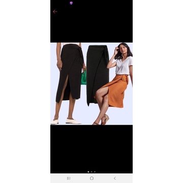 ANK218 LINEN WRAP SKIRT