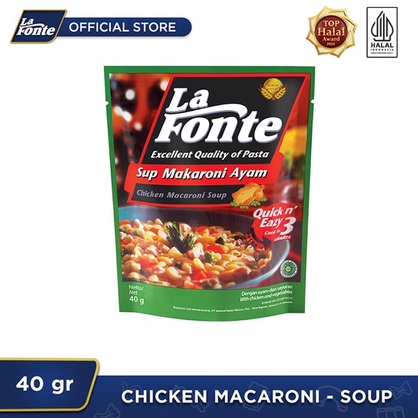 

La Fonte Sup Macaroni Ayam 40 Gr