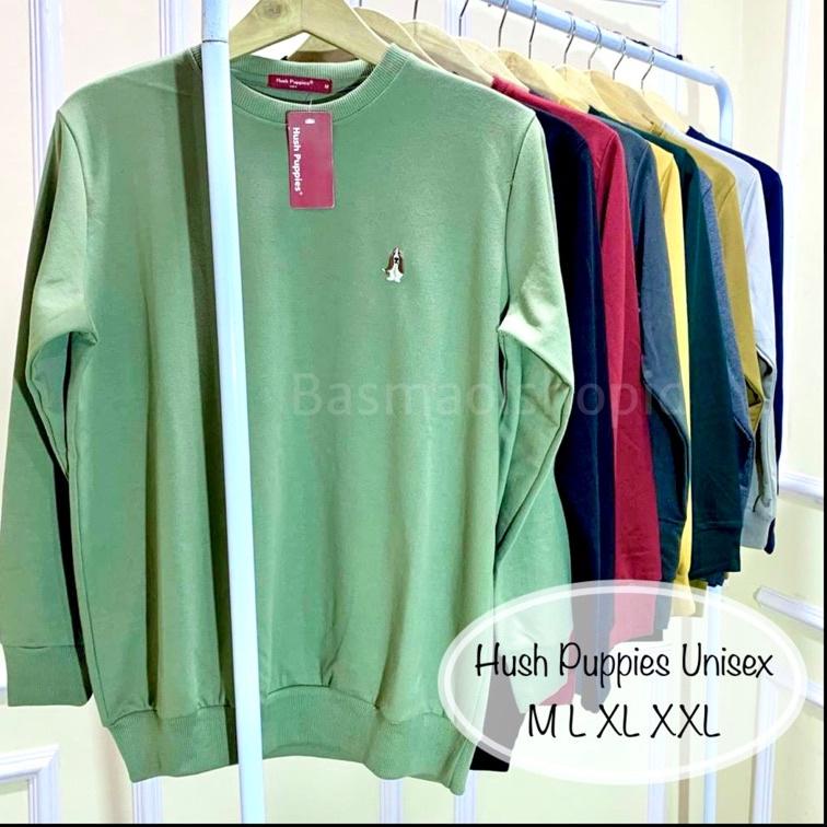 ↺ Hush puppies Sweater Hush Puppies Pria Hush Puppies Original Sweater Couple Pasangan Sweater Polos