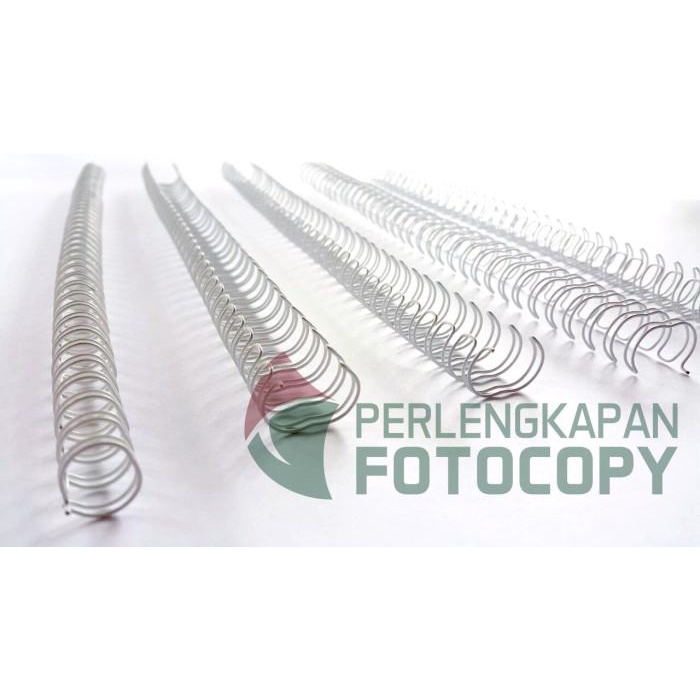 

Spiral Kawat/ Ring kawat, Wire 3:1 F4 - 3/8 Hitam & Putih TERMURAH