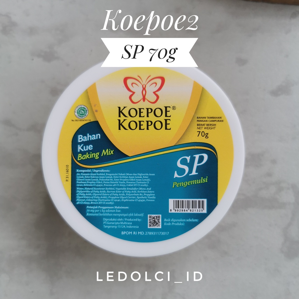 

KOEPOE SP S P EMULSIFIER UKURAN SEDANG 70 GRAM