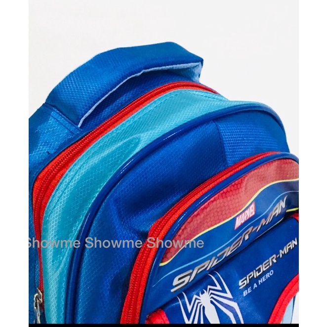 SHOWME TAS RANSEL ANAK SEKOLAH TK 14inci  KARAKTER LAKI   3 RUANG - KUALITAS PREMIUM - SPIDERMAN INVINITY SUPER HERO