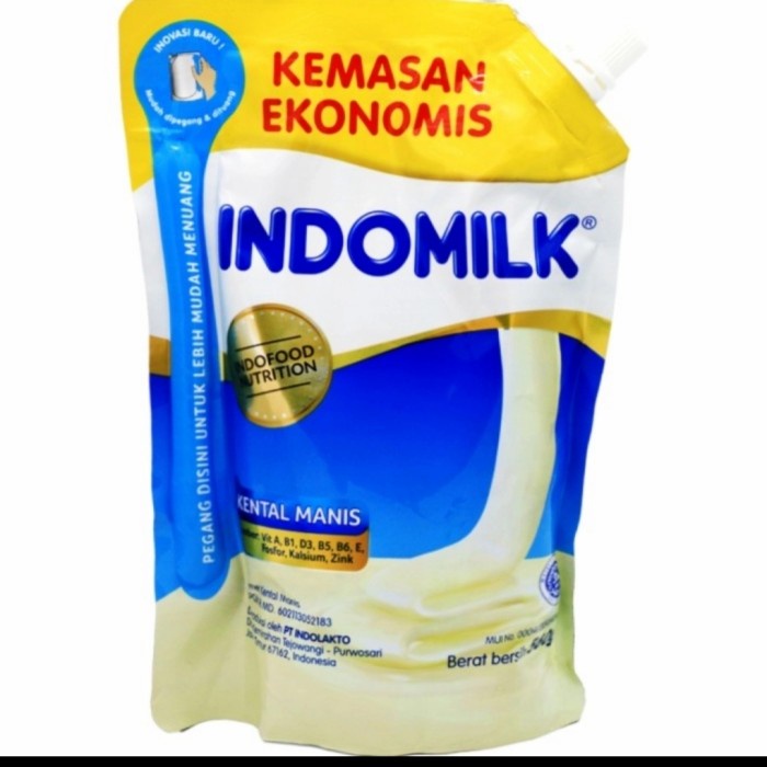 

Kental-Manis- Susu Kental Manis Indomilk 560 G Pouch Hemat Praktis -Manis-Kental