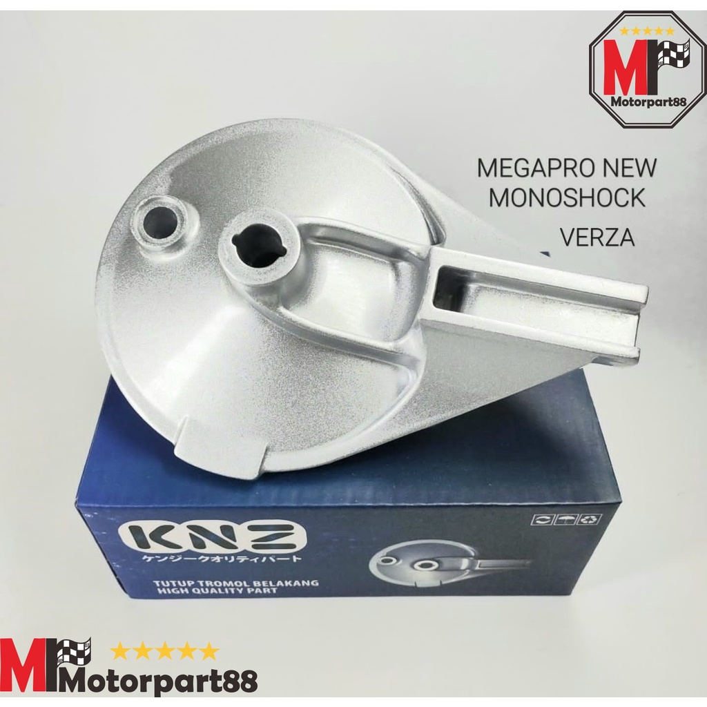 PANEL TUTUP TROMOL BELAKANG MEGAPRO NEW MONOSHOCK VERZA SILVER KNZ