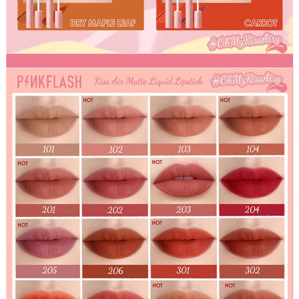 galerybeautysemarang  PINKFLASH Lasting Matte Lip Cream | Lipcream | Pink Flash | BPOM PF-L01