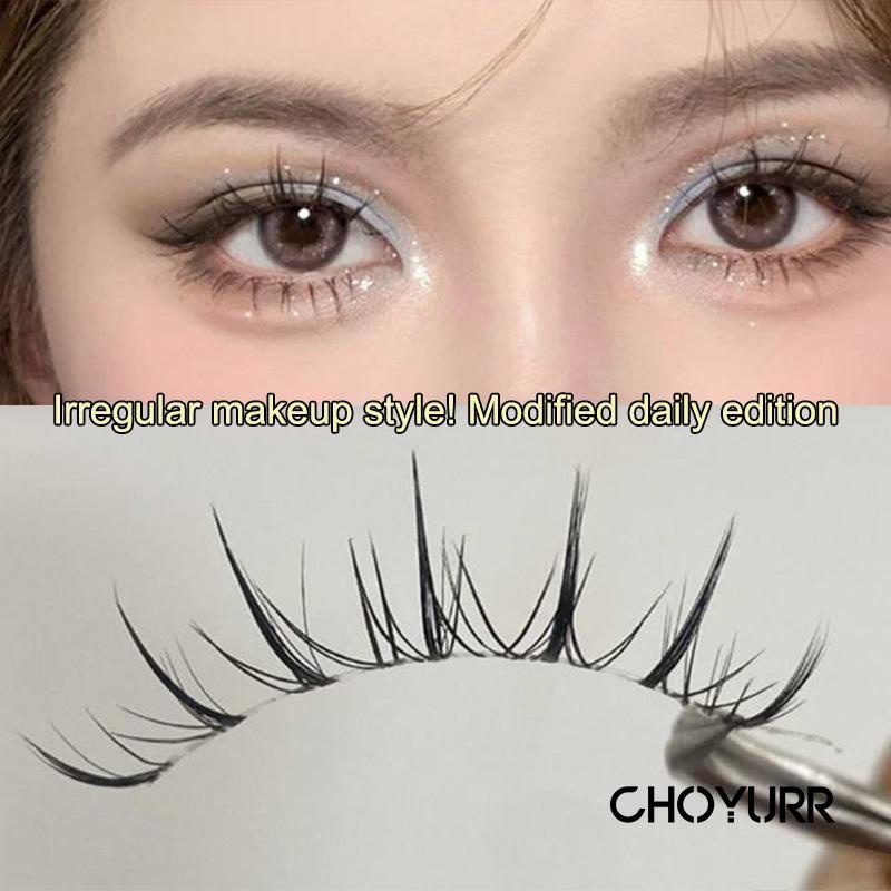 【COD】5 Pasang Eyelash / Bulu Mata Palsu Fairy / Bulu Mata Palsu Comic / Fairy Lashes Lentur Dan Lembut Extension Clear Band Natural Nude Makeup-CH