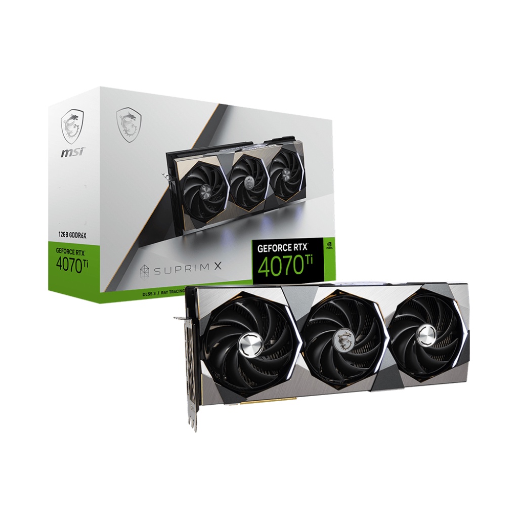 VGA MSI GeForce RTX 4070 Ti SUPRIM X 12G | RTX 4070Ti 12GB GDDR6X