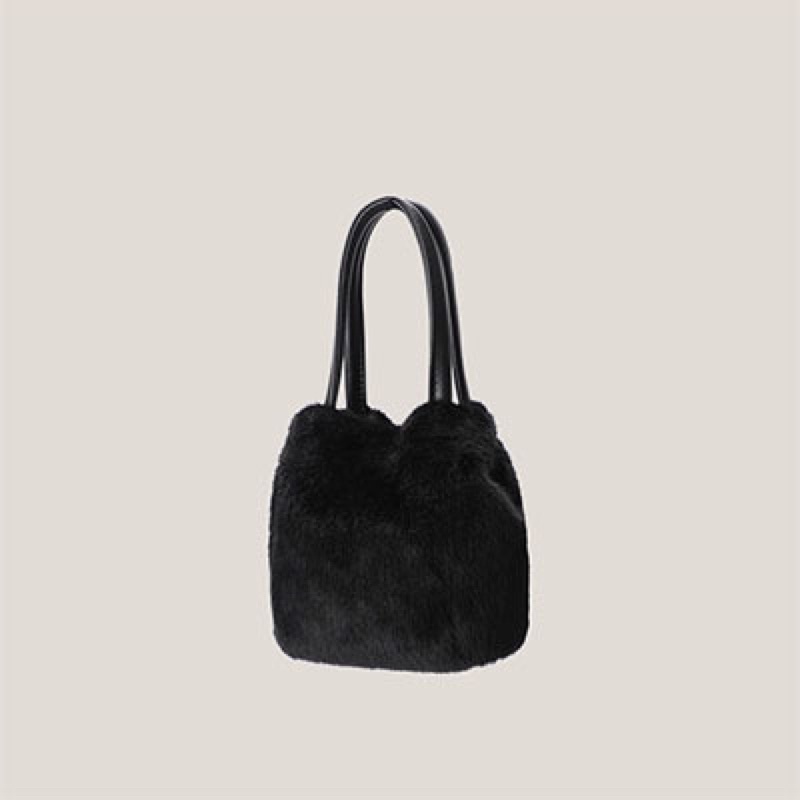 Tas Selempang Bulu Wanita Tas Cewek Kecil Handbag Bucket Bag JS 8236