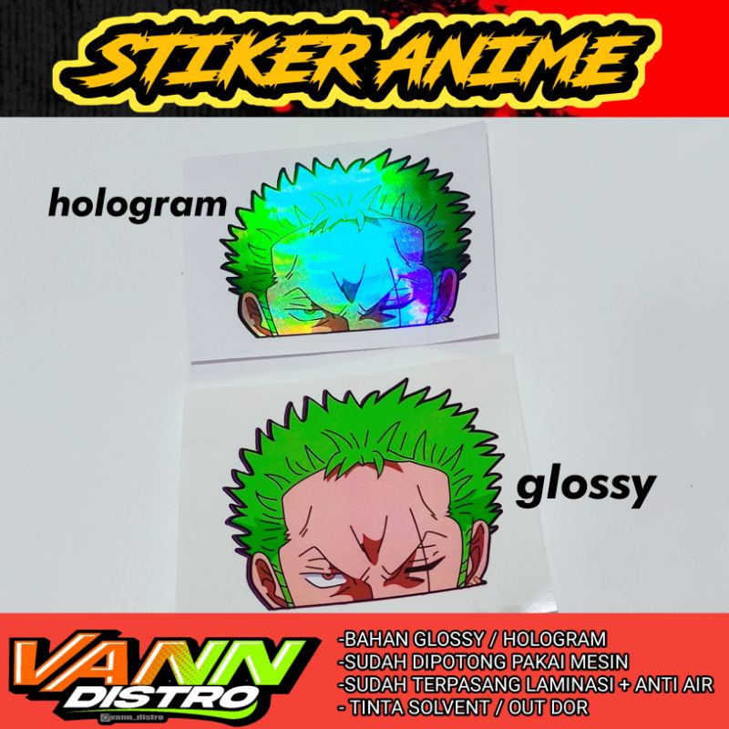 stiker anime zoro