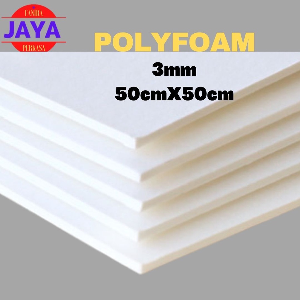 Jual Polyfoam Depron Busa Board Tebal 3mm ukuran 50 X 50cm FJP Shopee Indonesia