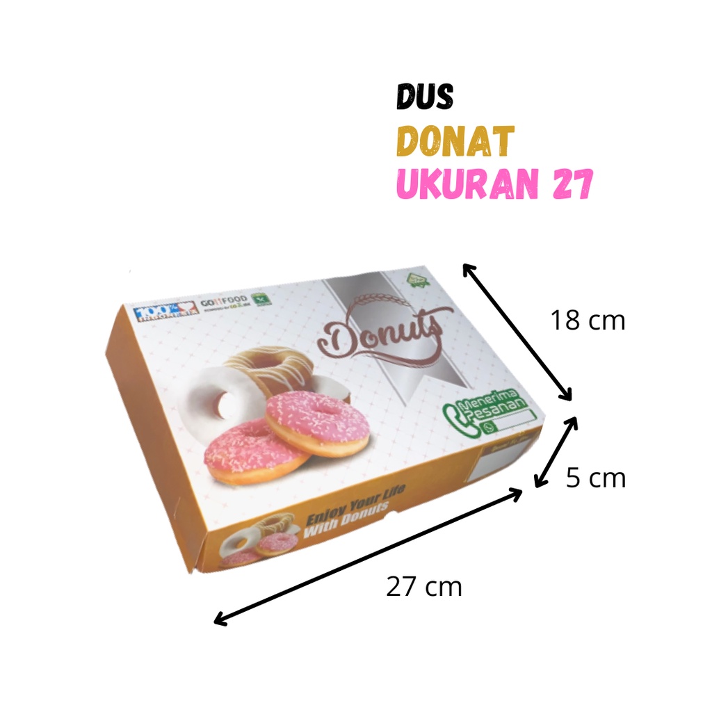 [ISI 17PCS] DUS DONAT ISI 6/BOX DONAT/KEMASAN DONAT/KEMASAN RAMAH LINGKUNGAN/PACKAGING DONAT/TEMPAT 