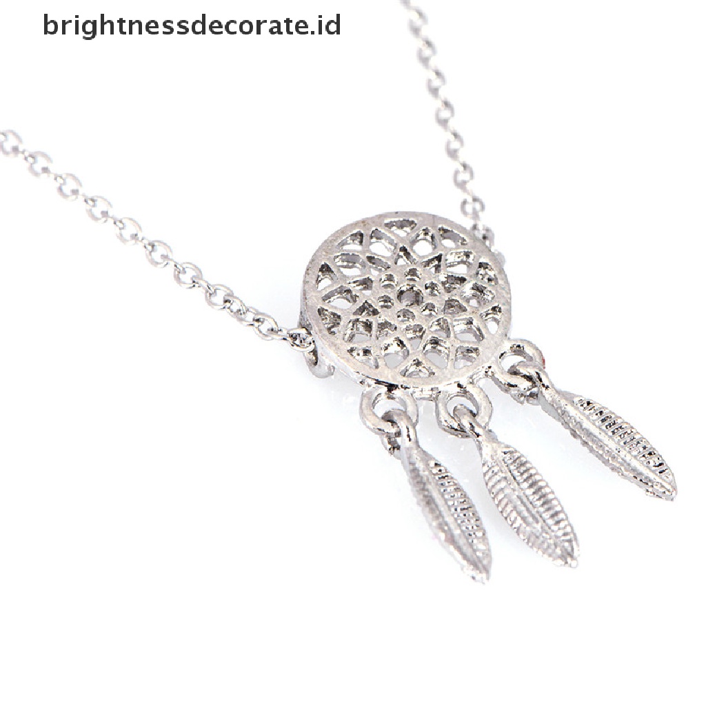 [Birth] Bulu Rumbai Dream Catcher Rantai Kaitan Gelang Bangle Wanita Perhiasan Fashion [ID]