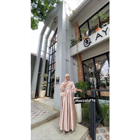 (AMD) GAMIS MITHA TALI DRESS OVERSIZE ATASAN WANITA SATIN SILK