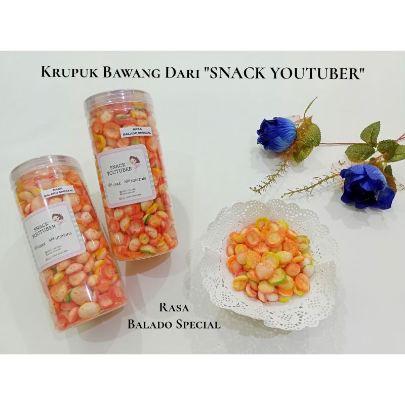 

KERUPUK BAWANG SPECIAL RASA BALADO DARI SNACK YOUTUBER